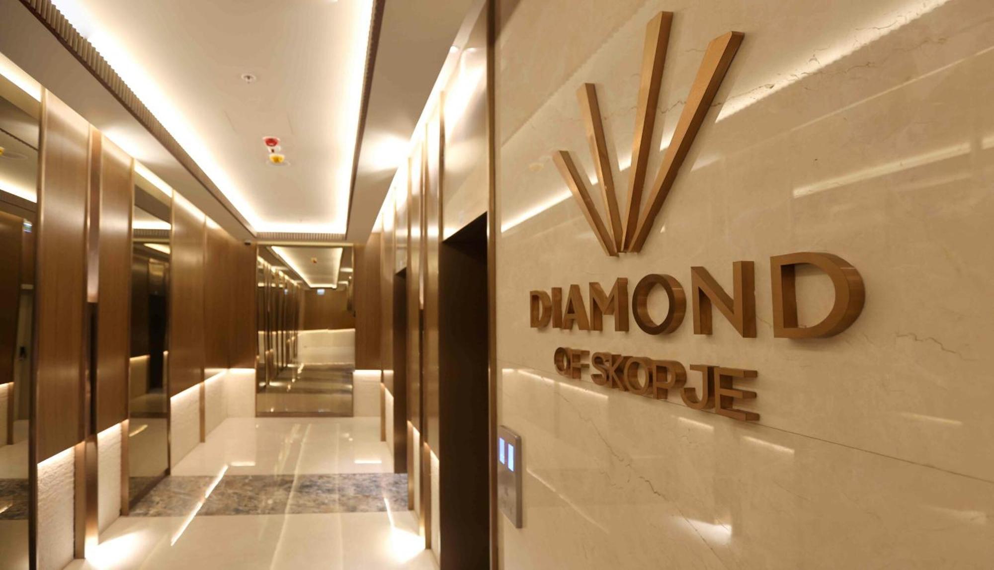 180° View Apartment In Diamond Building 斯科普里 外观 照片